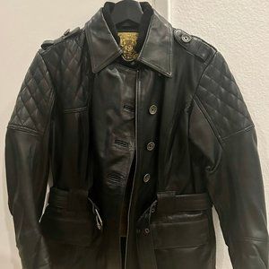 Roland Sands RSD Women’s Black Motorcycle Riding Jacket With Belt